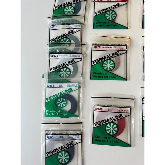 30 BNIB Formaline Architectural Charting & Graphic Art Tape Packages LOT /Bundle - Picture 3 of 9